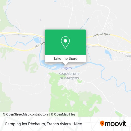 Camping les Pêcheurs map