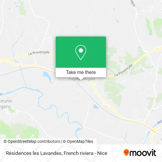 Résidences les Lavandes map