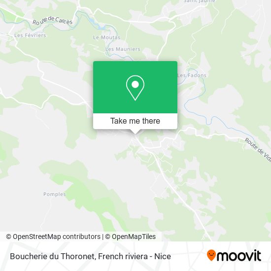 Boucherie du Thoronet map