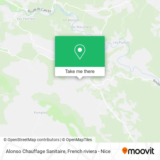 Mapa Alonso Chauffage Sanitaire
