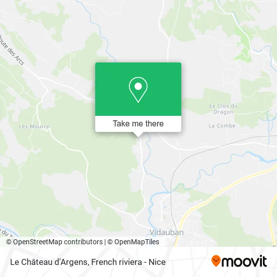 Le Château d'Argens map
