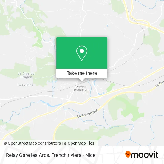 Relay Gare les Arcs map