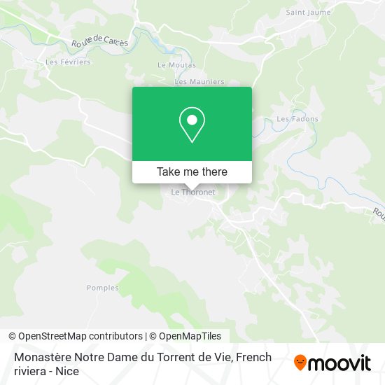 Monastère Notre Dame du Torrent de Vie map
