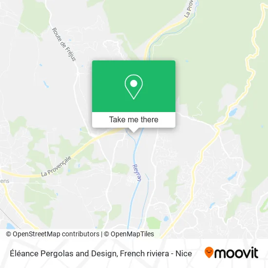 Éléance Pergolas and Design map