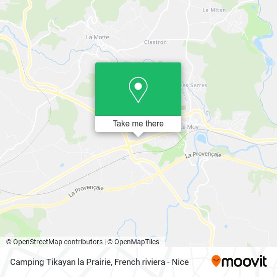 Camping Tikayan la Prairie map