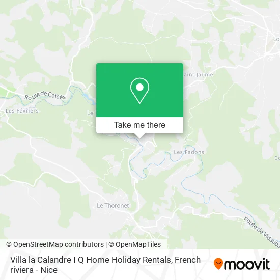 Villa la Calandre I Q Home Holiday Rentals map