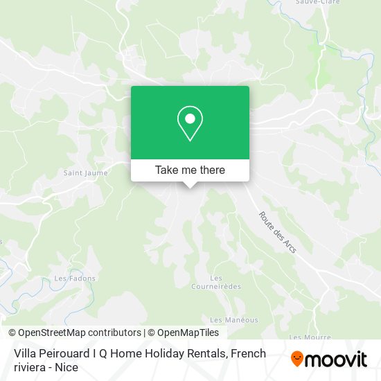 Villa Peirouard I Q Home Holiday Rentals map