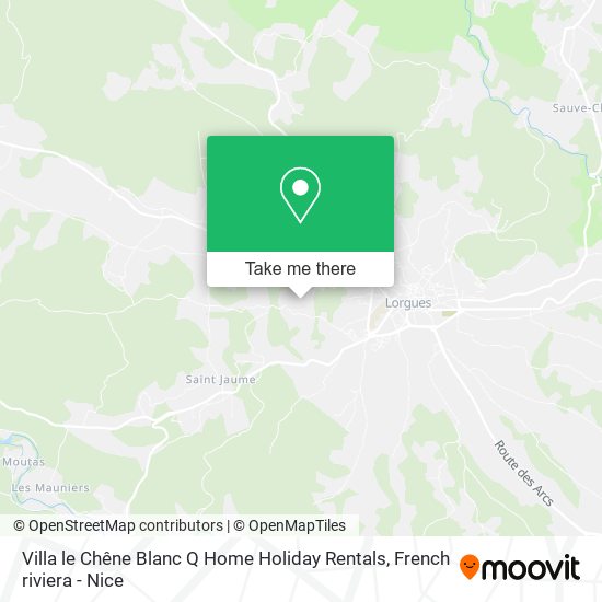 Villa le Chêne Blanc Q Home Holiday Rentals map