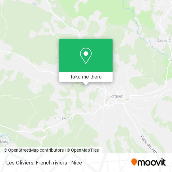 Les Oliviers map