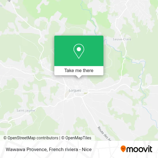 Wawawa Provence map