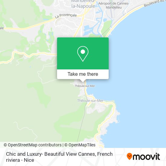 Chic and Luxury- Beautiful View Cannes map