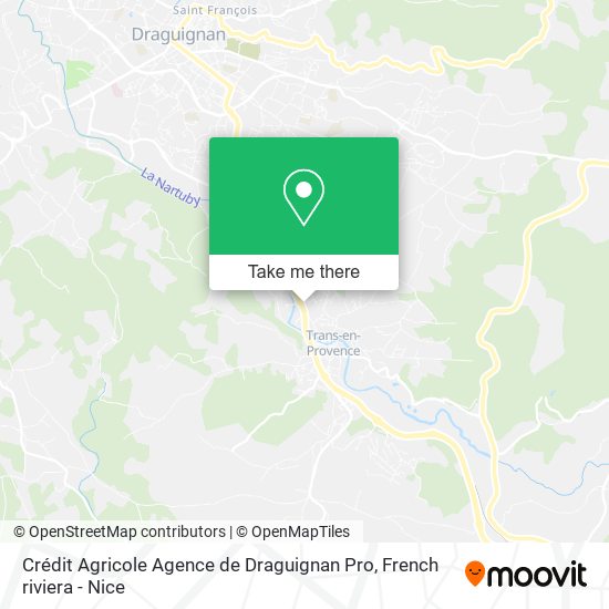 Crédit Agricole Agence de Draguignan Pro map