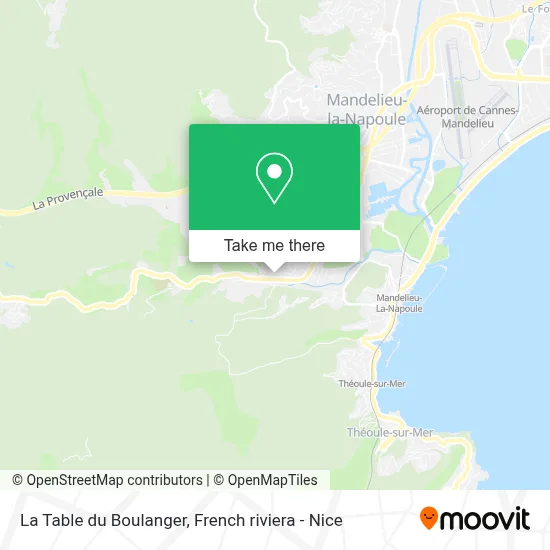 La Table du Boulanger map