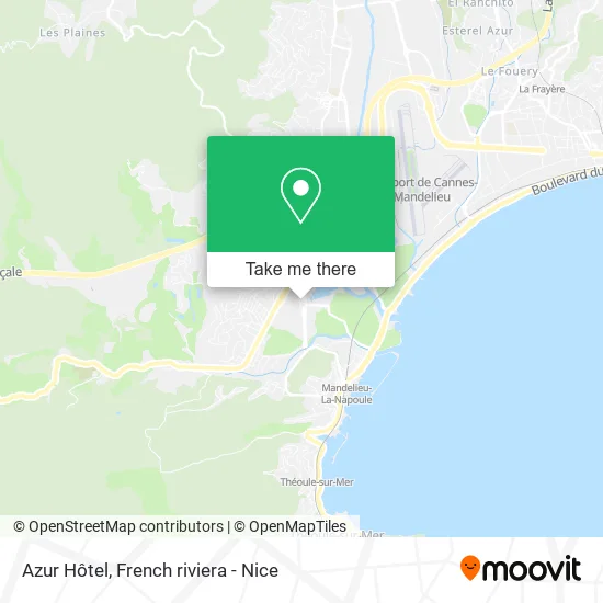 Azur Hôtel map