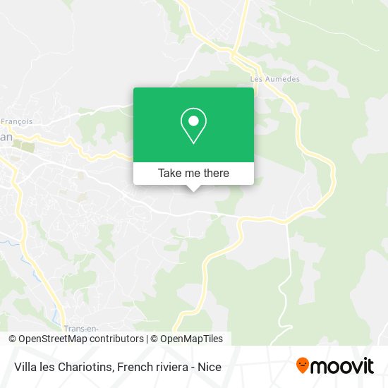 Villa les Chariotins map