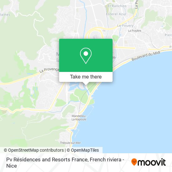 Pv Résidences and Resorts France map