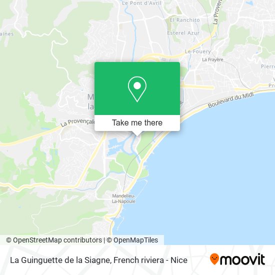 La Guinguette de la Siagne map