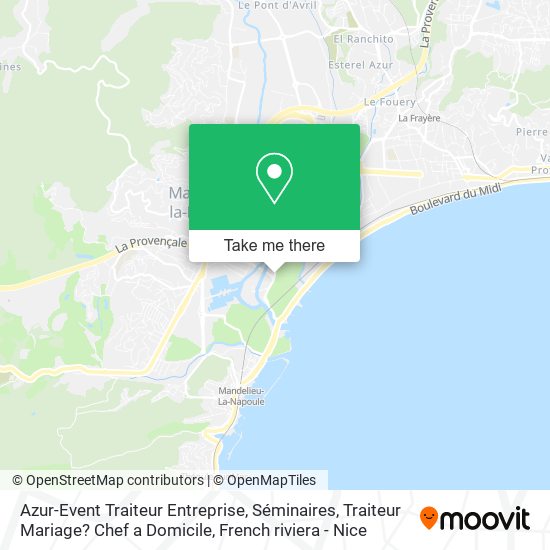 Azur-Event Traiteur Entreprise, Séminaires, Traiteur Mariage? Chef a Domicile map