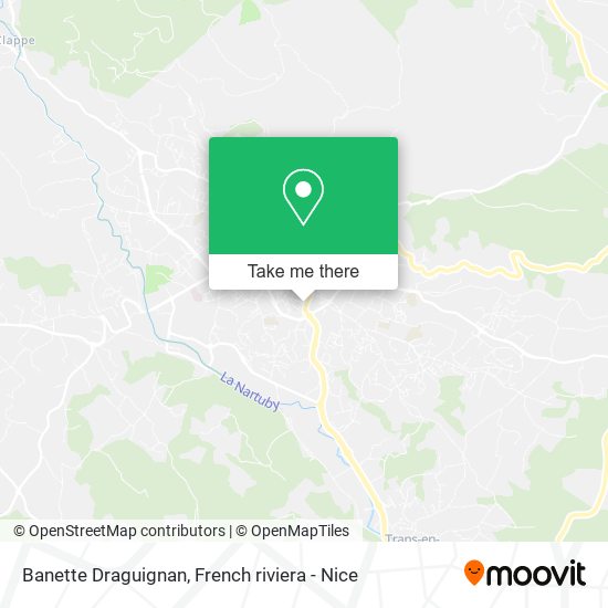 Mapa Banette Draguignan