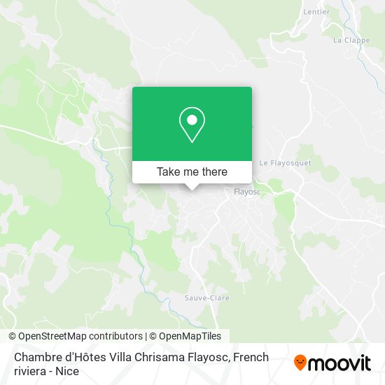 Chambre d'Hôtes Villa Chrisama Flayosc map