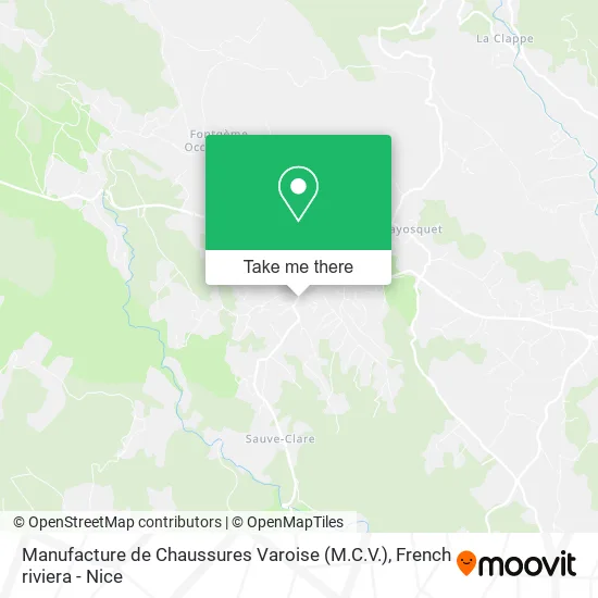 Manufacture de Chaussures Varoise (M.C.V.) map