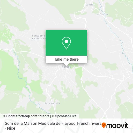 Scm de la Maison Médicale de Flayosc map