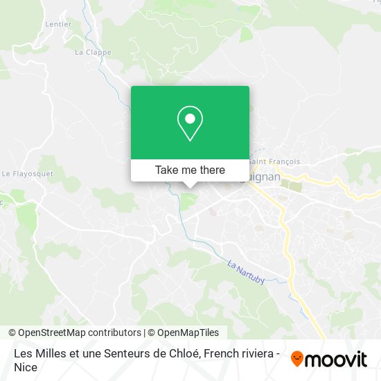 Les Milles et une Senteurs de Chloé map