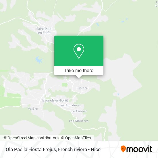 Ola Paëlla Fiesta Fréjus map