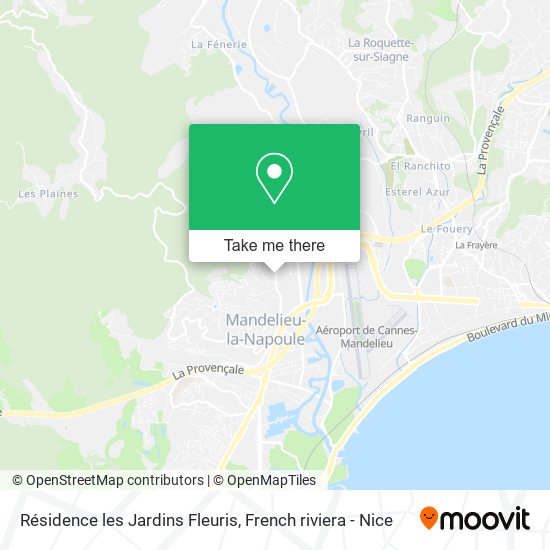 Résidence les Jardins Fleuris map
