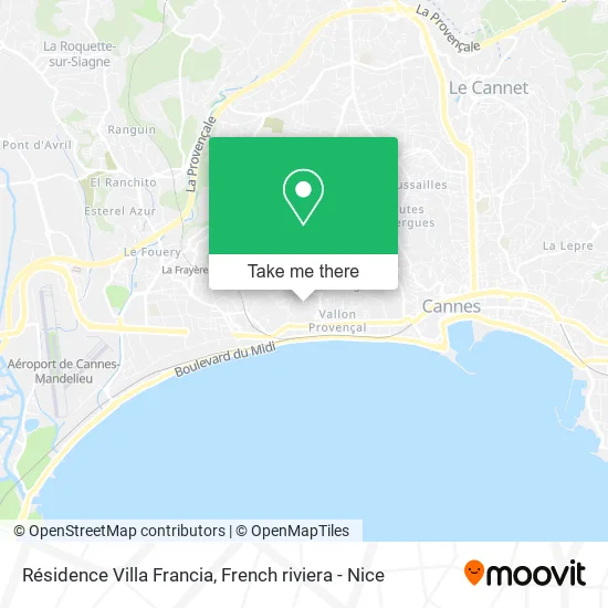 Résidence Villa Francia map