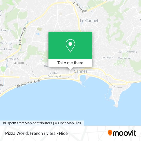 Pizza World map