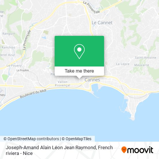 Joseph-Amand Alain Léon Jean Raymond map