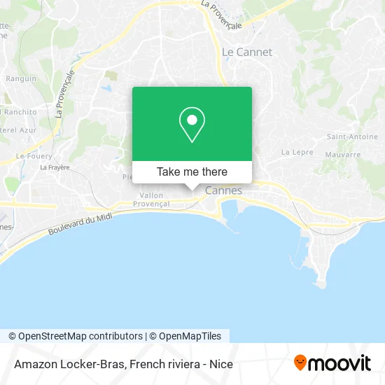 Amazon Locker-Bras map