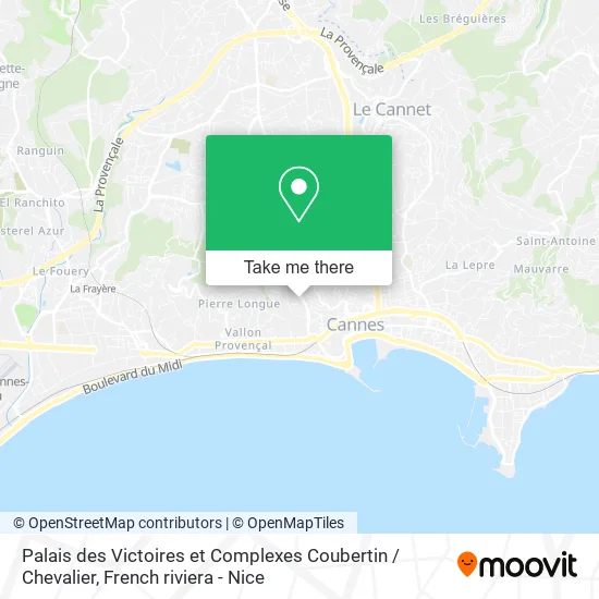 Palais des Victoires et Complexes Coubertin / Chevalier map