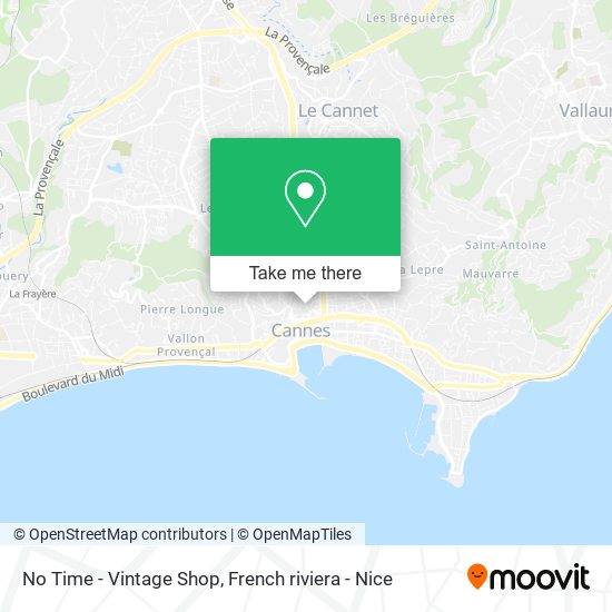 No Time - Vintage Shop map