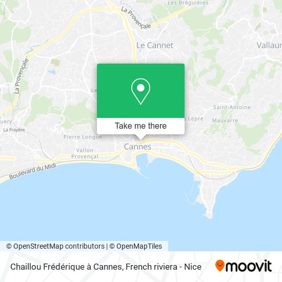 Chaillou Frédérique à Cannes map