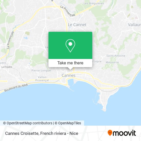 Mapa Cannes Croisette