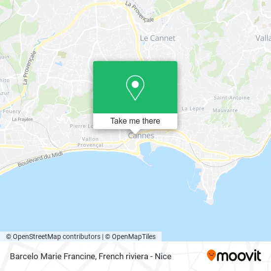 Barcelo Marie Francine map