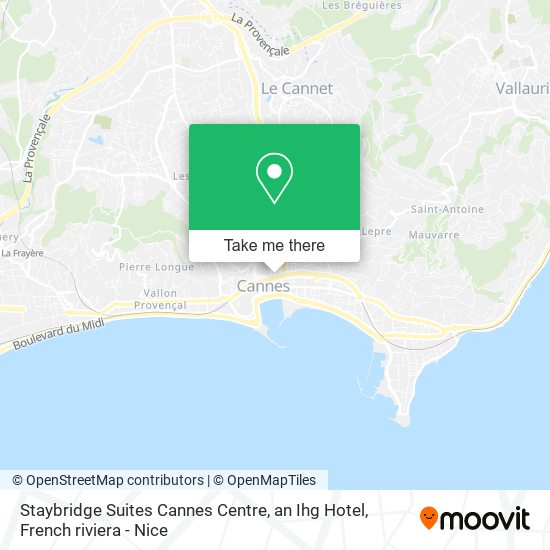 Staybridge Suites Cannes Centre, an Ihg Hotel map