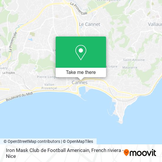 Iron Mask Club de Football Americain map