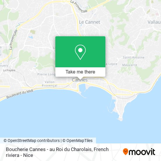 Boucherie Cannes - au Roi du Charolais map