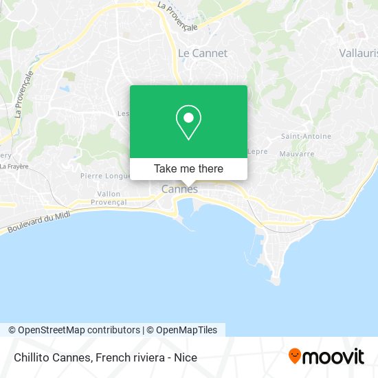 Chillito Cannes map