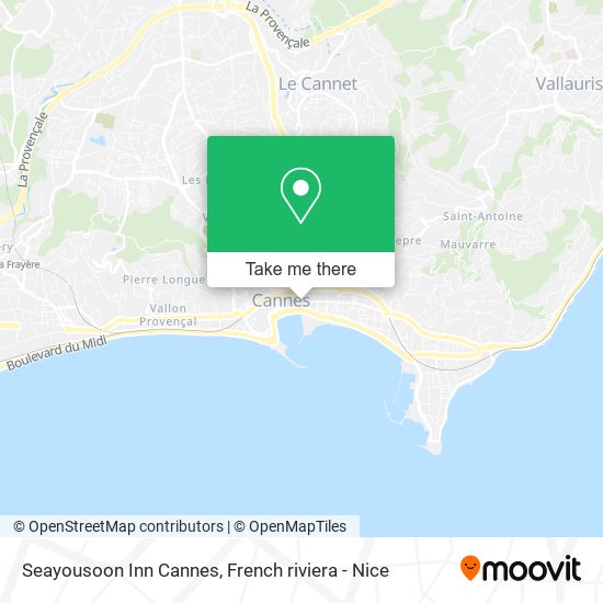 Mapa Seayousoon Inn Cannes