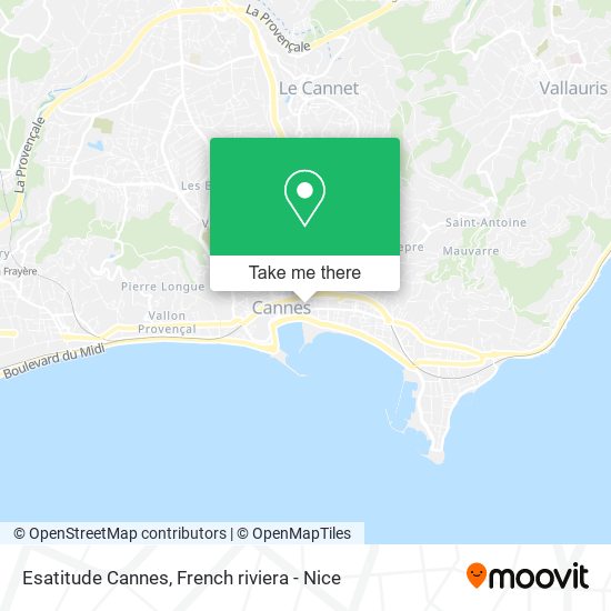 Esatitude Cannes map