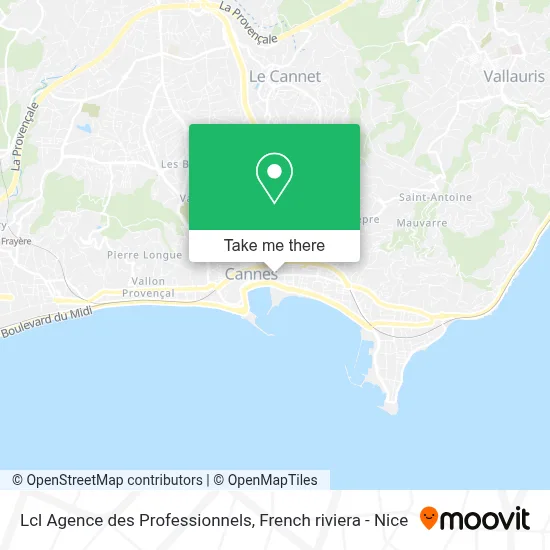 Lcl Agence des Professionnels map