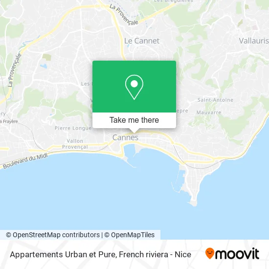 Appartements Urban et Pure map