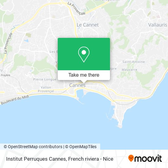 Institut Perruques Cannes map