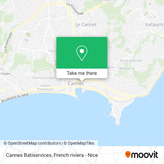 Mapa Cannes Batiservices