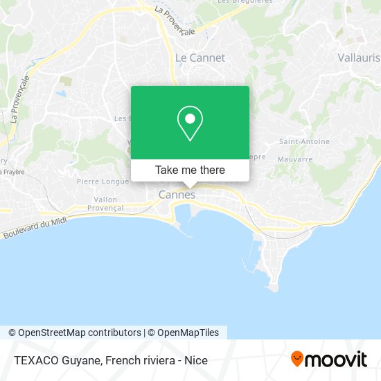 TEXACO Guyane map