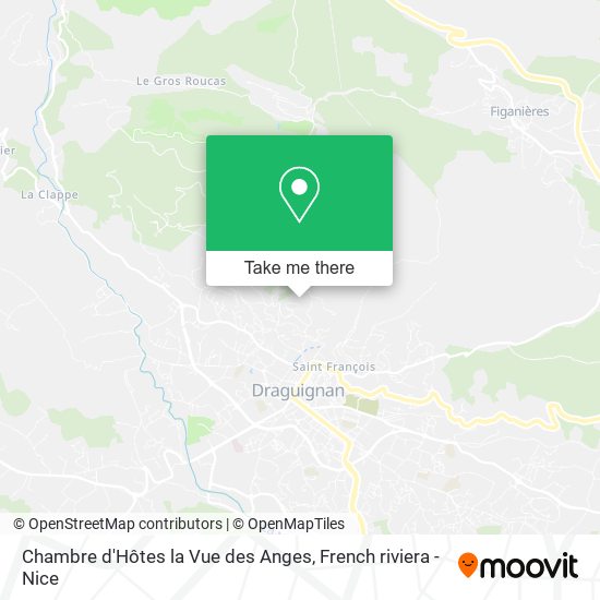 Chambre d'Hôtes la Vue des Anges map